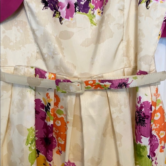 Like NEW Floral fancy dress Sz 14 - Picture 4 of 5